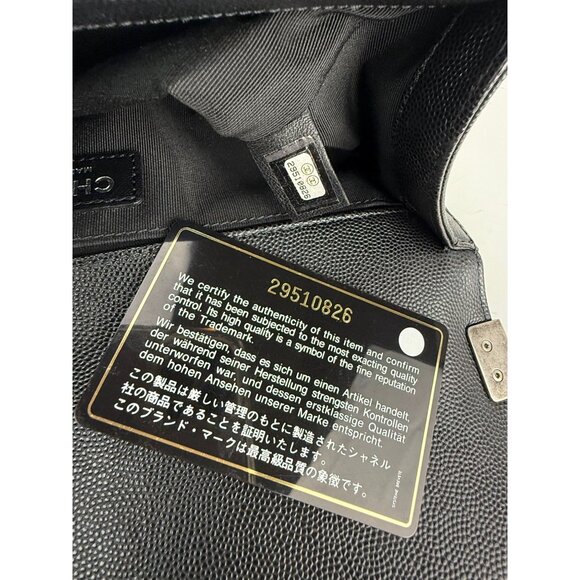 Chanel Caviar Quilted Medium Black Boy Flap Shoulder Bag - Picture 9 of 16